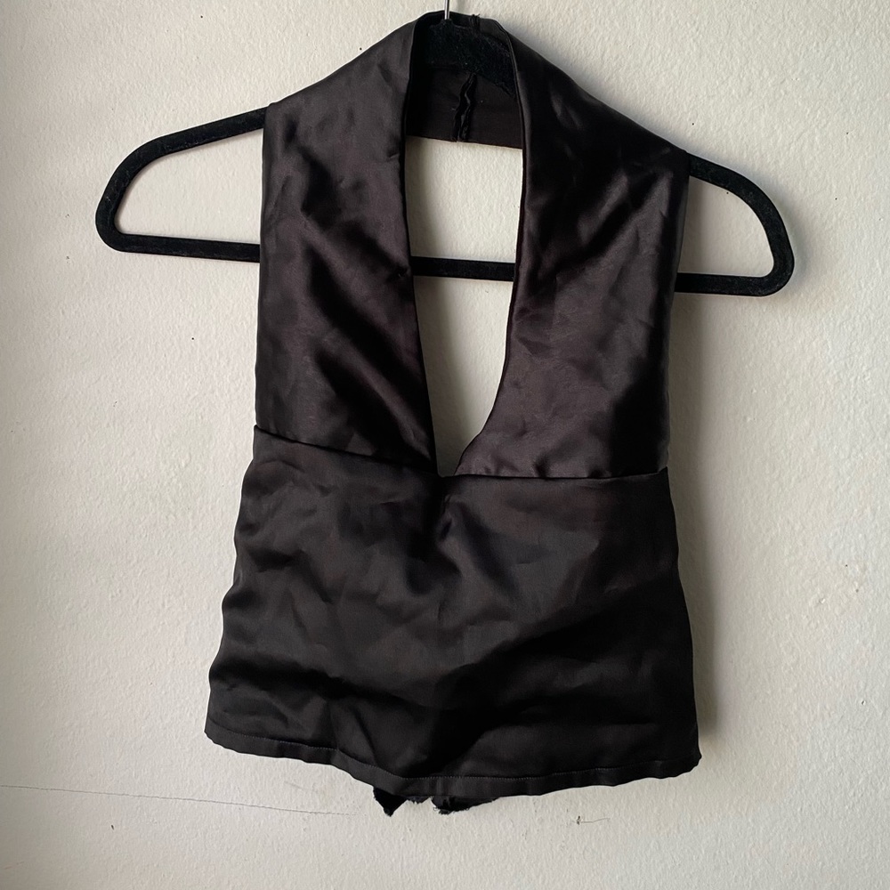 Black Halter Top
